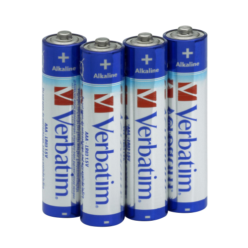 VERBATIM ALKALINE BATTERY AAA 4-PACK (HANGCARD)